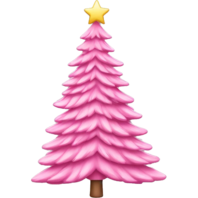 ￼Pink Christmas tree emoji
