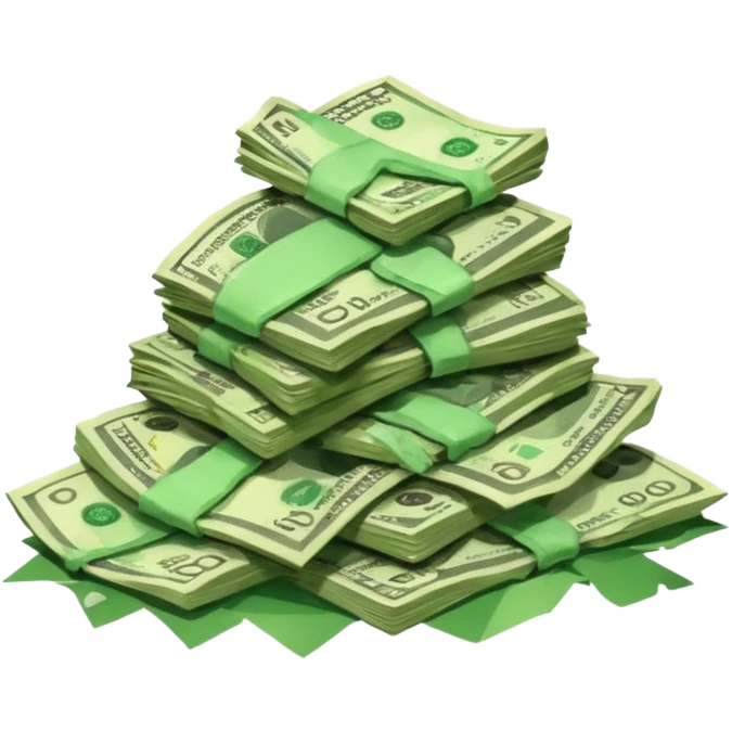 Ripped money emoji