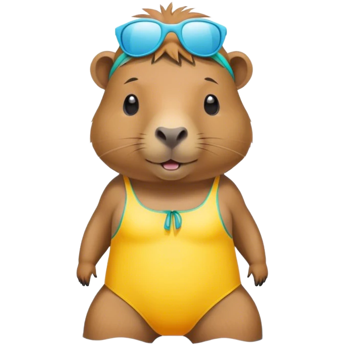 Capybara with swimsuit  emoji