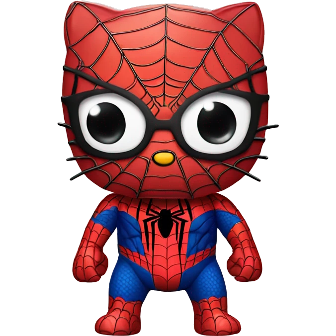 Hello kitty X Spider Man emoji