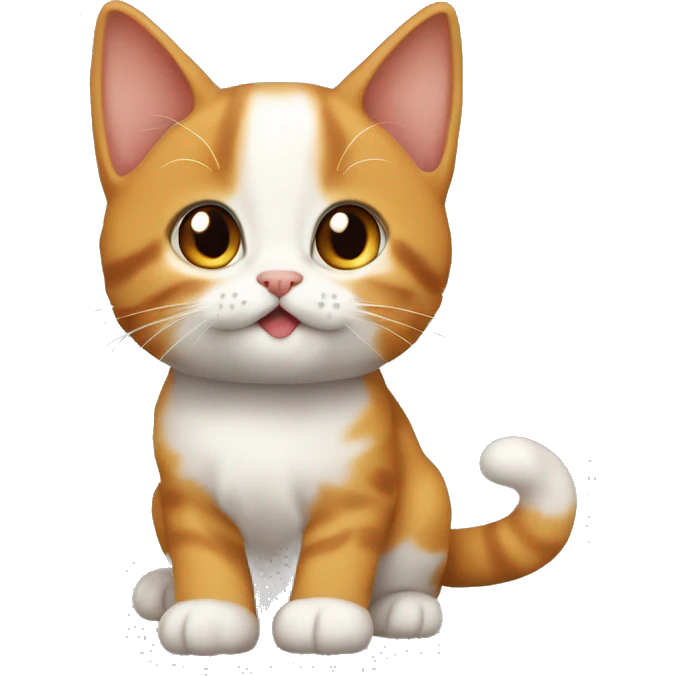 Chaton roux endiablé  emoji