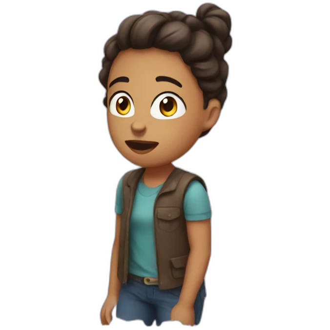 Amy saying my guy emoji
