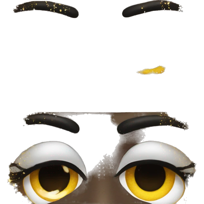 Eyes with glitter emoji