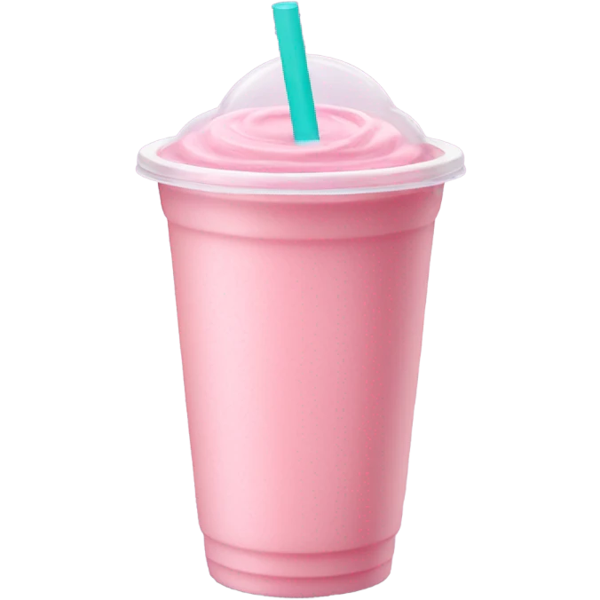 light pink smoothie cup emoji