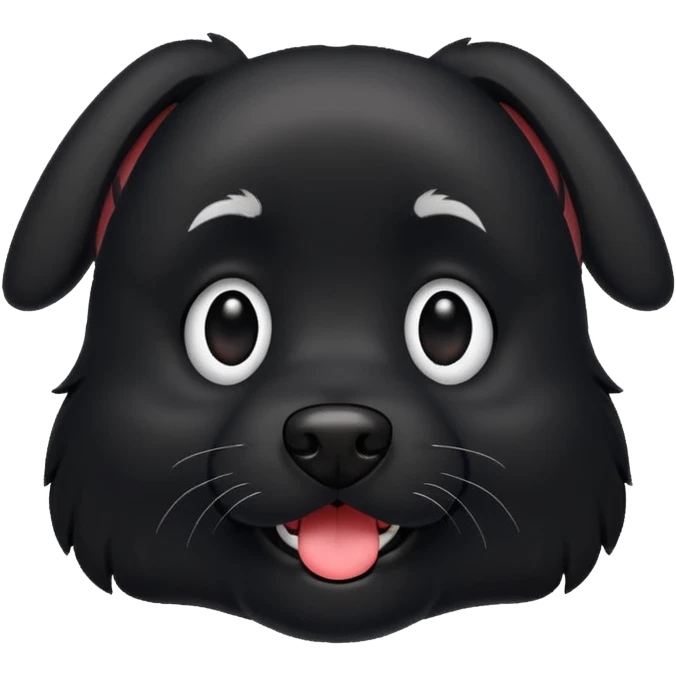 perro negro emoji