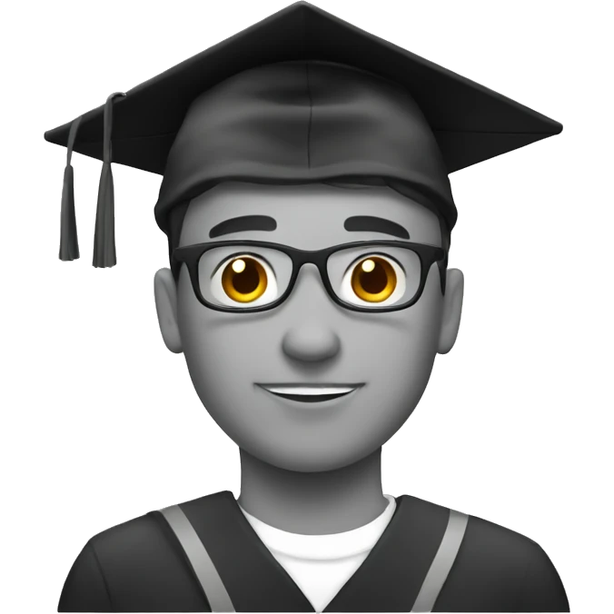 Student with cap emoji