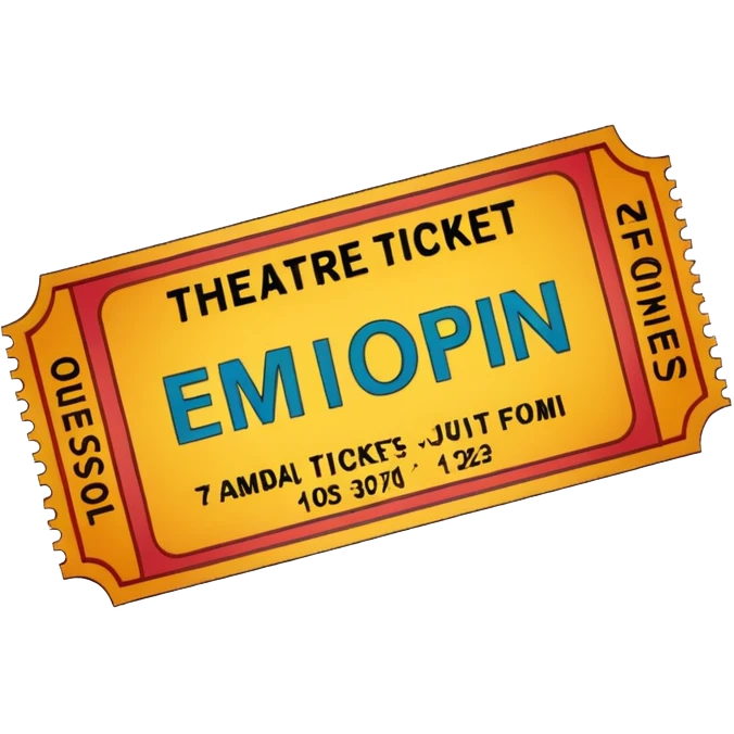 theatre ticket emoji