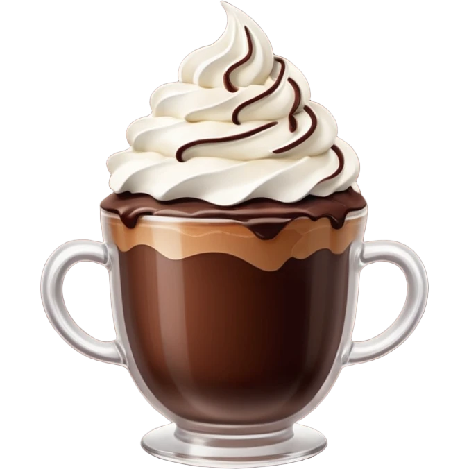 chocolate desert in cup emoji