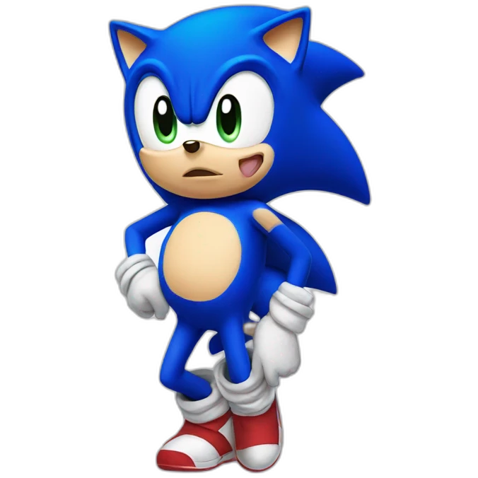 pregnant sonic emoji