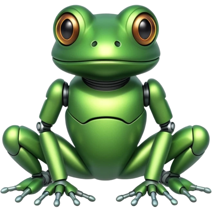 robotic frog emoji