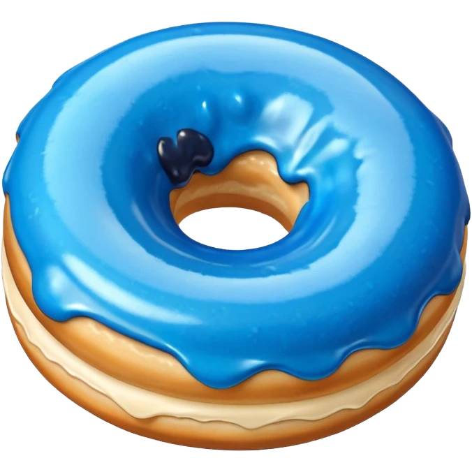 Blue donuts emoji