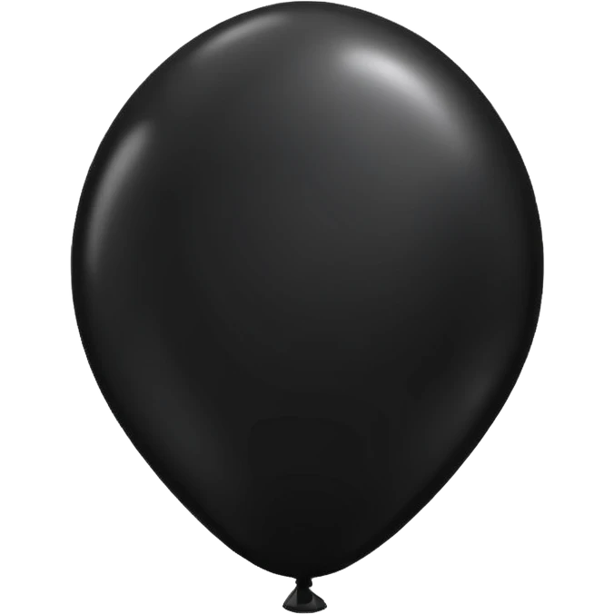 Black balloon  emoji