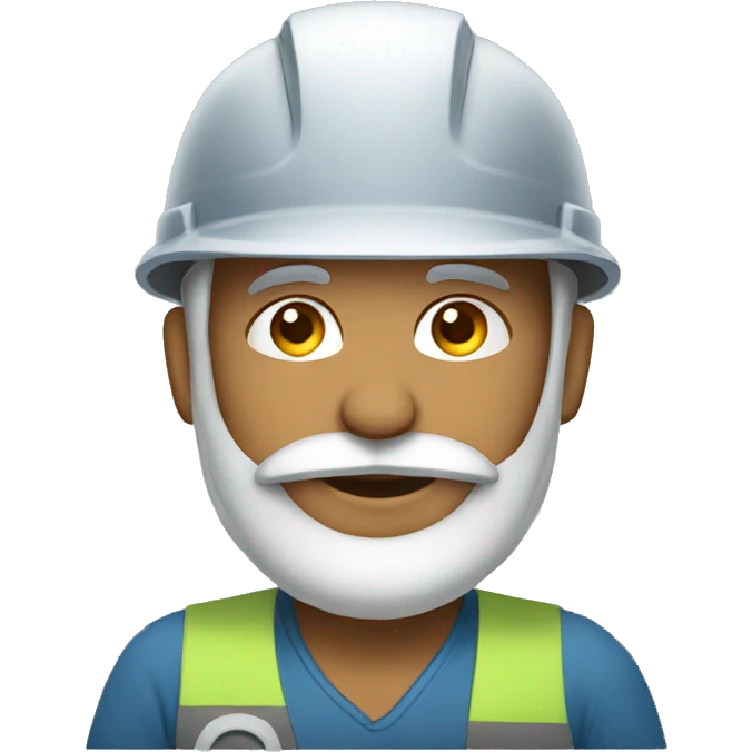 Indian engineer with beard emoji