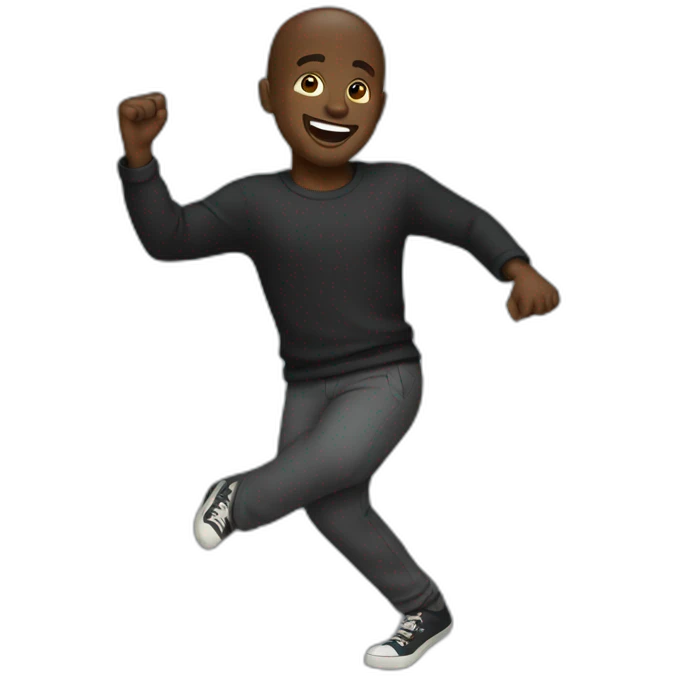 Black guy dancing emoji