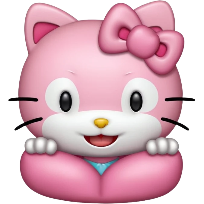 Hello Kitty laughing very hard 😂 emoji