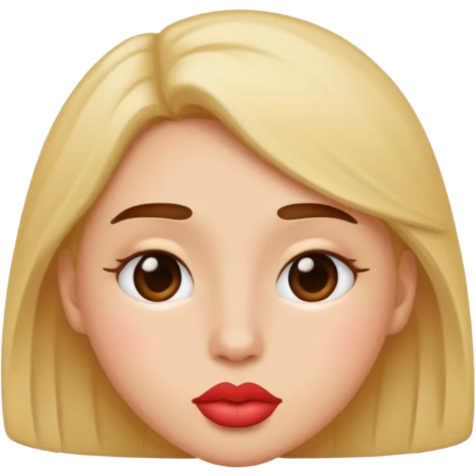 Big kissy face emoji