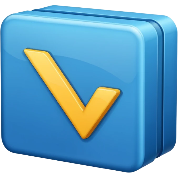 Checkmark in blue box emoji