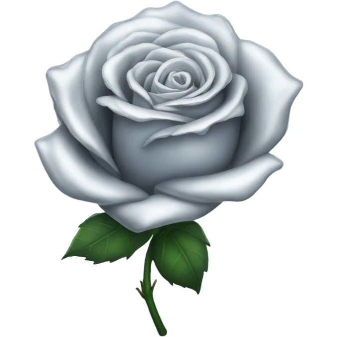 silver rose emoji