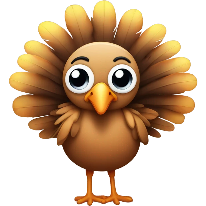 Cute turkey emoji