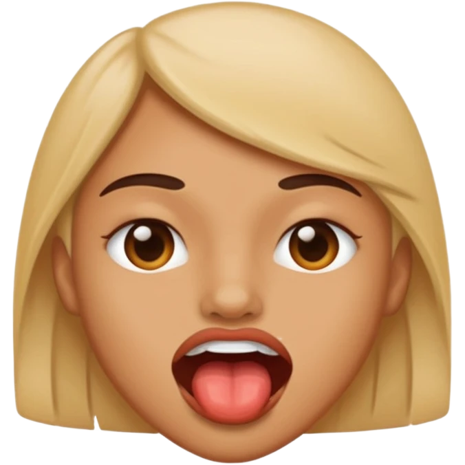 Lip bite emoji