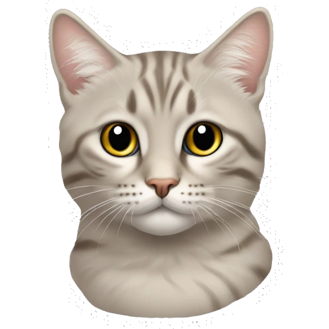 Кот с милыми глазами пьет чай  emoji