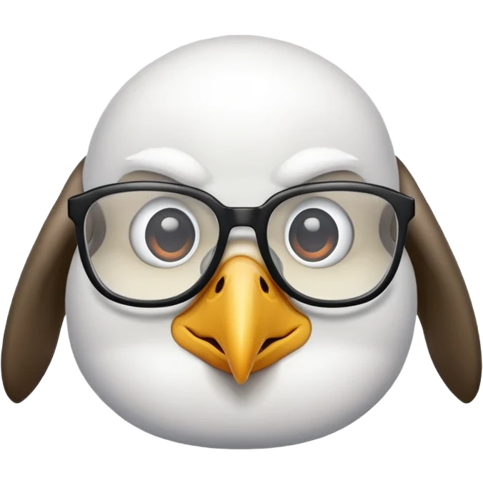 Albatross nerdy emoji