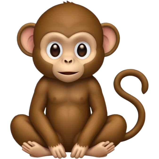 Dark monkey emoji
