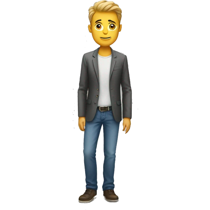 man with empty pockets emoji