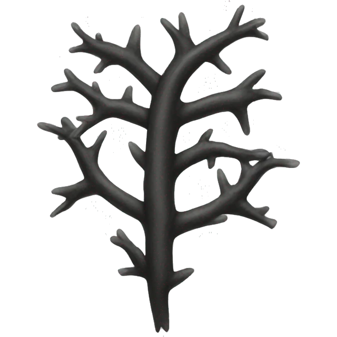 Black vines with thorns emoji