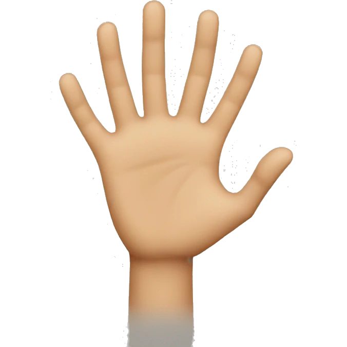 bringing hand emoji