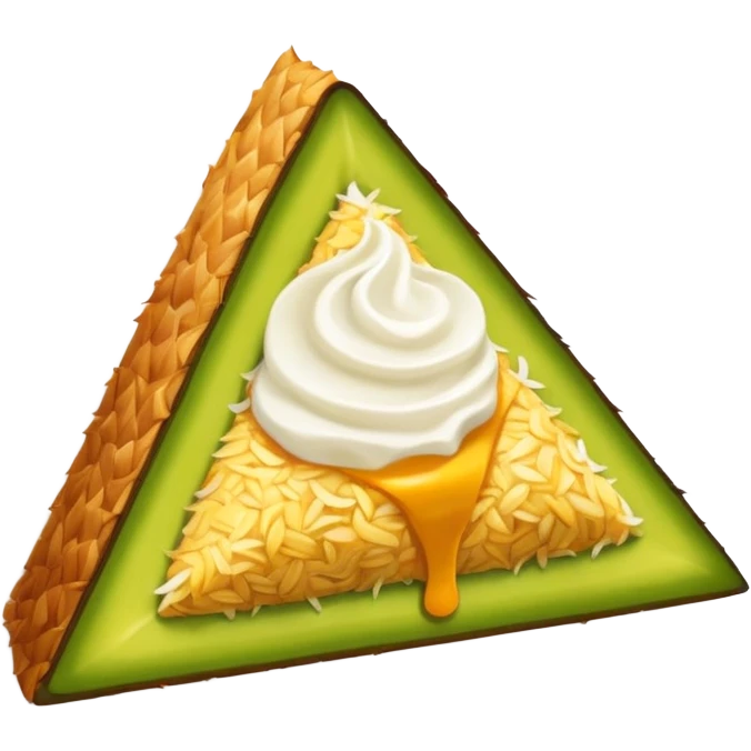Nasi lemak triangle creature  emoji