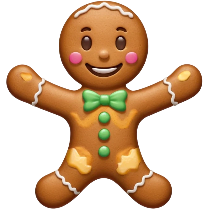 Gingerbread stylised emoji