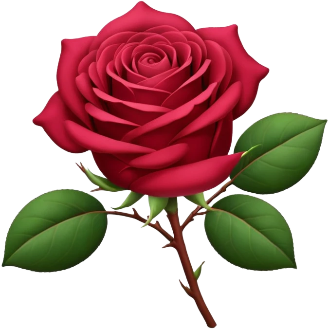 Mahroon rose emoji