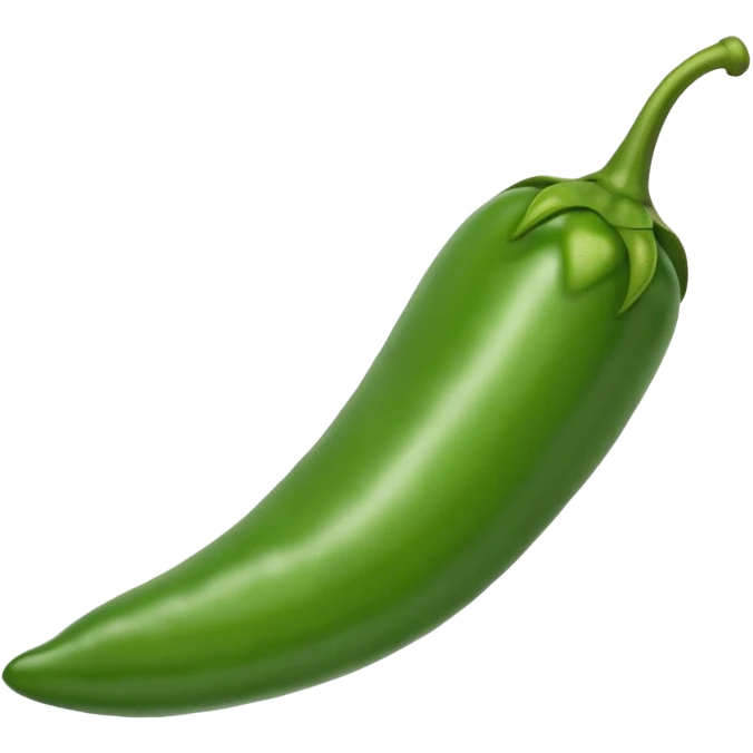 Green chili pepper emoji