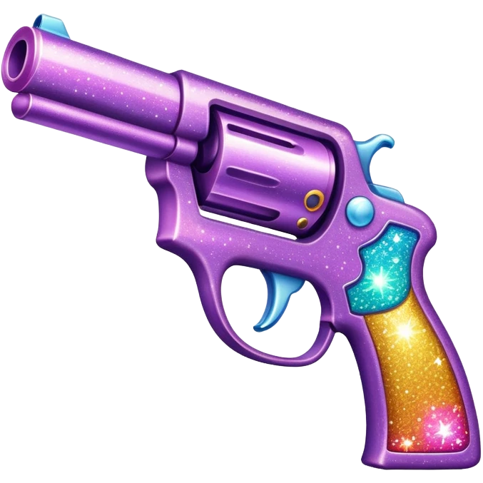 Glitter gun emoji