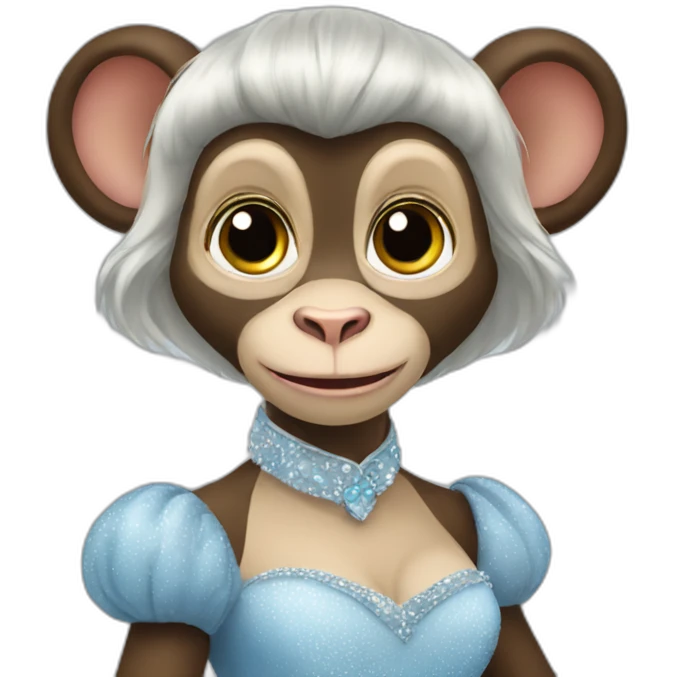 cinderella monkey emoji