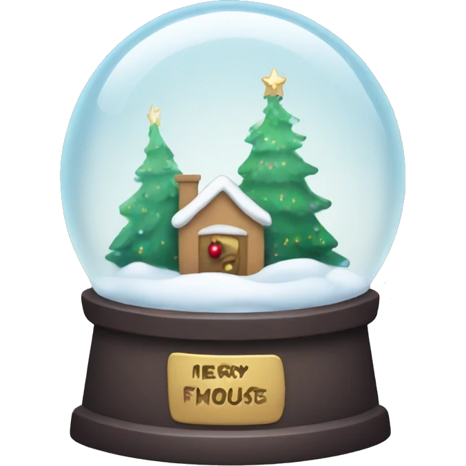 Christmas snowglobe emoji