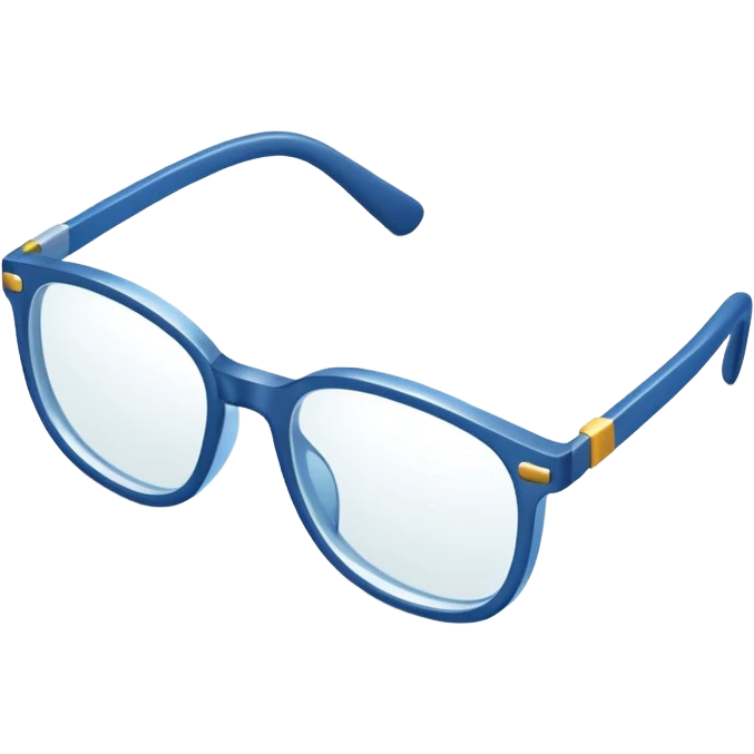 isometria illustrazione 3d occhiali da vista emoji