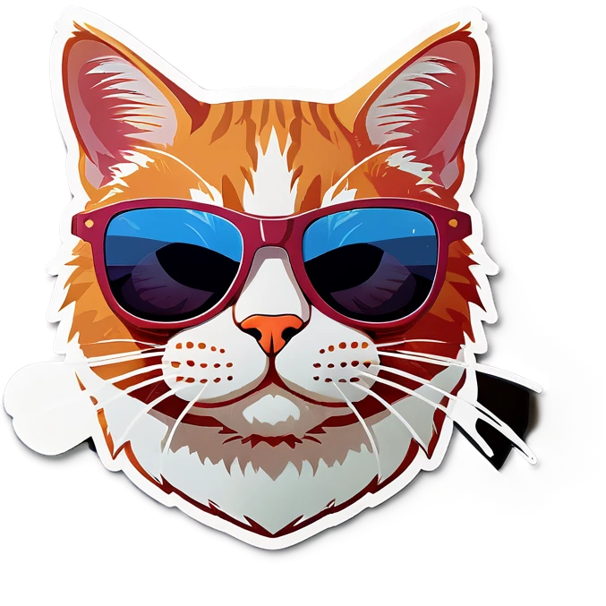 Cat with sunglasses emoji