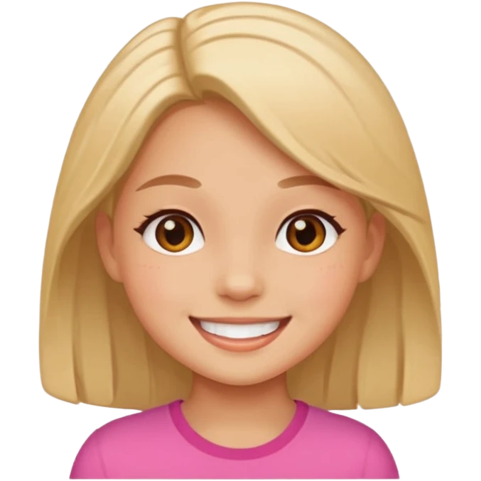 Stikers of a girl cute emoji