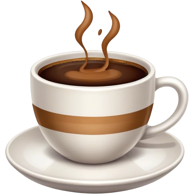 Brown coffee emoji