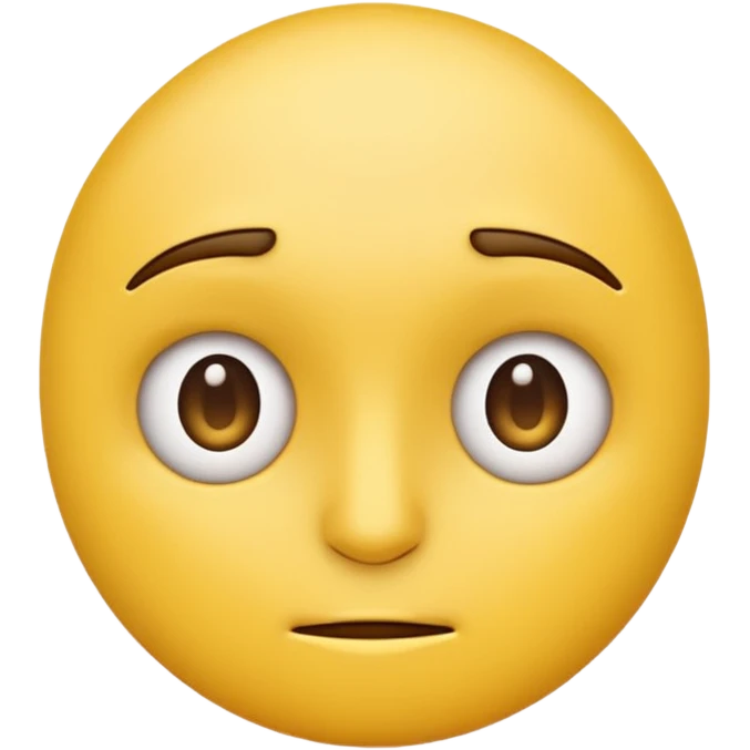 Emoji giving side eye emoji