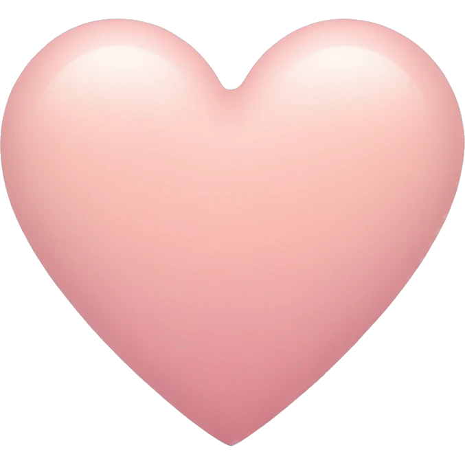 a aesthetic heart in soft colors emoji