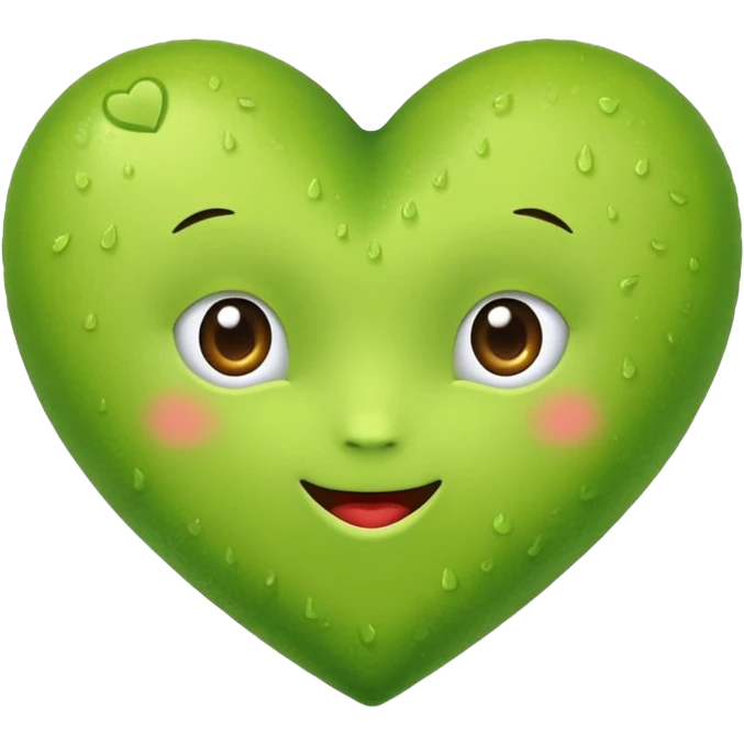 Herz in Farbe limettengelb  emoji