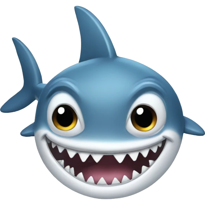 Shark wearing makeup  emoji