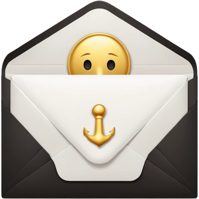 white invitation emoji