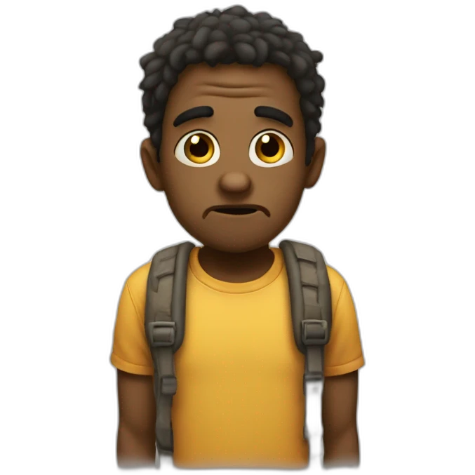 Singe triste emoji