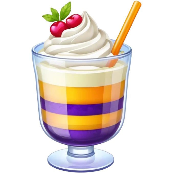 halo halo in a glass cup emoji