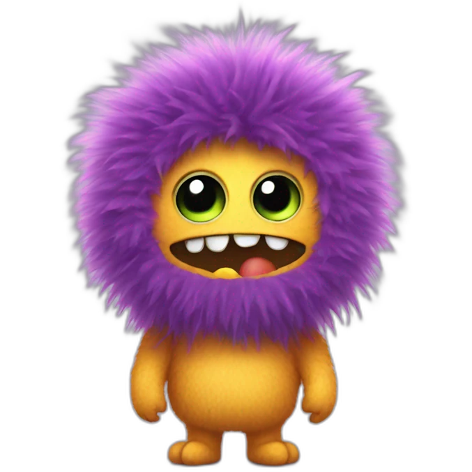 fuzzy little monster emoji