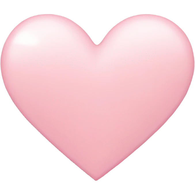 Light pink heart emoji